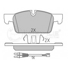 Колодки гальмівні (передні) Peugeot 508 10- (з датчиком) (Ate)