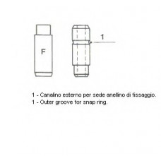 Направляюча клапана IN MB OM601/OM602/OM603 (вир-во Metelli)