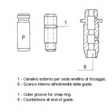 Направляюча клапана MITSUBISHI 1.3/1.6 16V 00- (вир-во Metelli)