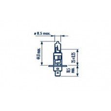 Автолампа Narva H1 RPB+ 12V 55W
