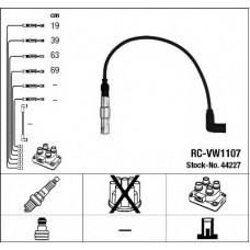 44227 Комплект ізольованих проводів для свічок запалення RC-VW1107