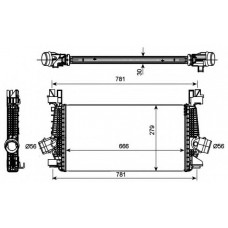 Радіатор інтеркулера Opel Astra/Zafira 1.4/1.6 09-