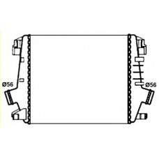 Радіатор інтеркулера Opel Astra/Zafira 1.6-2.0D 09-