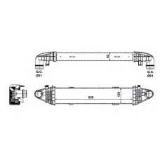 Радіатор інтеркулера MB C-class (W204)/E-class (W212) 1.8/2.2CDI 09-