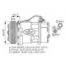 Компресор кондиціонера VW LT 28-46/ T4 96-06