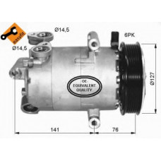 Компресор кондиціонера Citroen Jumper/Fiat Ducato/Ford Transit/Peugeot Boxer 2.2D 06-