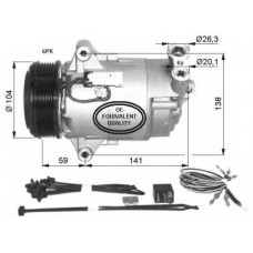 Компресор кондиціонера Opel Astra H 1.9CDTI 04-10/Zafira 05-15