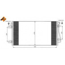 Радіатор кондиціонера Renault Master/ Opel Movano 1.9-2.5dCI 00-