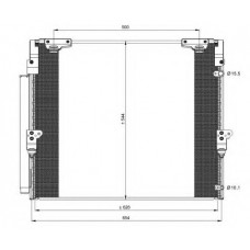 Радіатор кондиціонера Toyota Land Cruiser/Lexus LX 4.5d/4.7/5.7i 07-
