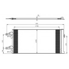 Радіатор кондиціонера Citroen Jumper/Peugeot Boxer 2.0-3.0HDI 06- (Економ-клас)