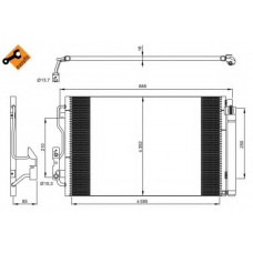 Радіатор кондиціонера BMW 1(F20)/2(F22)/3(F30)/4(F32) 10-