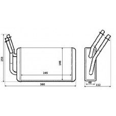 Радіатор пічки Ford Transit 2.0/2.3/2.4D 00-06