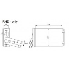 Радіатор пічки Skoda Superb/VW Passat/Audi A4 1.6-4.0 94-