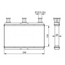 Радіатор пічки BMW 5 (E60/E61)/6 (E63/E64) 2.0-5.0 01-10