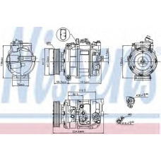 компресор кондиціонера VW-TOUAREG 02- (Nissens)