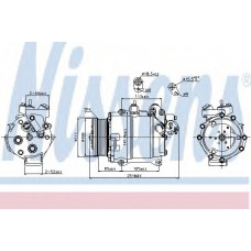 компресор кондиціонера HONDA CR-V    06- (Nissens)