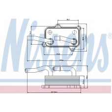 Радіатор масляний ML-CLASS W 163 (вир-во Nissens)
