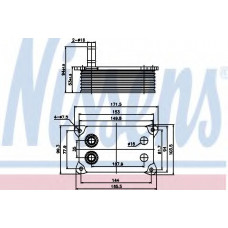 Радіатор масляний FORD MONDEO III (GE) (00-) 2.0 TDCi (вир-во Nissens)