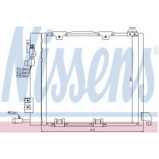 Конденсатор кондиціонера OPEL ASTRA G (98-) 1.7-2.2 TD (вир-во Nissens)