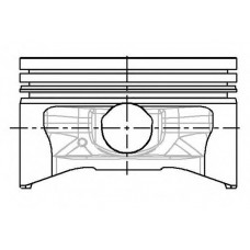 Поршень з кільцями RENAULT/VOLVO 76.0 1.4 847/C1J/C2J/C3J 1975-1995 (вир-во NURAL)