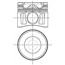 Поршень з кільцями PSA/FORD/FIAT 86.0 2.2HDI/2.2TDCI 4HU(P22DTE)/4HV(P22DTE) (вир-во Nural)