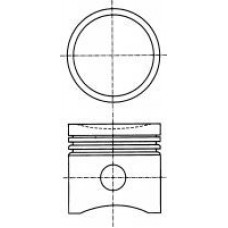 Поршень з кільцями RENAULT 69.0 D4F 1,1 16V 00- (вир-во NURAL)