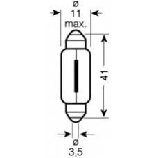 Автолампа Osram (5W 12V SV8,5 11x40)