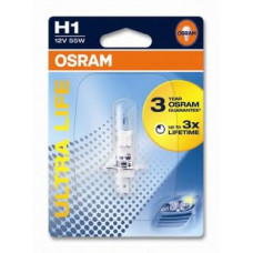 Лампа фарна H1 12V 55W P14,5s ULTRA LIFE 1шт.blister (вир-во OSRAM)