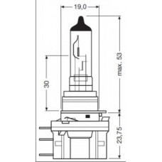 Лампа розжарювання H15 55/15W 12V PGJ23T-1 (вир-во OSRAM)