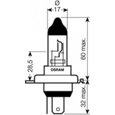 Автолампа Osram ( 35/35W 12V PX43T FS1 )
