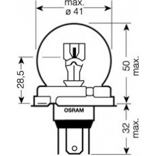 Автолампа Osram (75/70W 24V P45T)