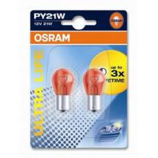 Лампа розжарювання PY21W 12V 21W BAU15s Ultra Life (компл.) (вир-во OSRAM)