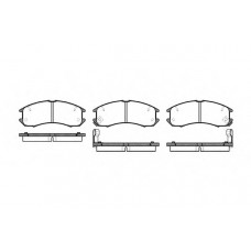 Колодка гальм. диск. MAZDA 626 передн. (вир-во REMSA)