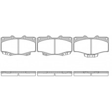 Колодка гальм. диск. LAND CRUISER 90 (04/96-12/02), 80 (01/90-12/97) передн. (вир-во REMSA)