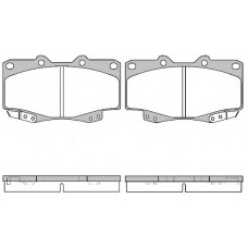 Колодка гальм. диск. TOYOTA LANDCRUISER 90 3.0D-4D 16V 00.10 - передн. (вир-во REMSA)