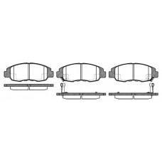 Колодка гальм. диск. HONDA CIVIC КУПЕ 1.6 94-00 передн. (вир-во REMSA)