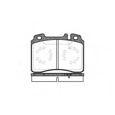 Колодка гальм. диск. MB W201/E-CLASS W124/E-CLASS W210/SL R129 01.1991 - передн. (вир-во REMSA)