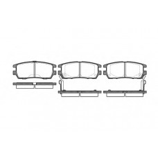 Колодка гальм. диск. MITSUBISHI L300, L400 задн. (вир-во REMSA)
