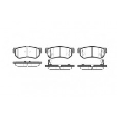 Колодка гальм. диск. HYUNDAI ELANTRA, SANTA FE, TUCSON, KIA MAGENTIS задн. (вир-во REMSA)