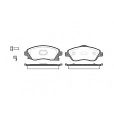 Колодка гальм. диск. OPEL CORSA C (F08, F68) передн. (вир-во REMSA)