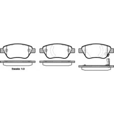 Колодка гальм. диск. OPEL CORSA D 1.0-1.4 06 - передн. (вир-во REMSA)