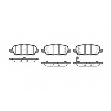 Колодка гальм. диск. INFINITI FX, NISSAN X-TRAIL (T30) задн. (вир-во REMSA)