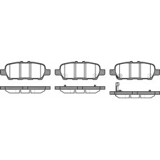 Колодка гальм. диск. NISSAN MURANO 3.5 4X4 08-, SUZUKI GRAND VITARA 1.6-3.2 05- задн. (вир-во REMSA)