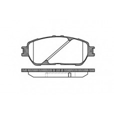 Колодка гальм. диск. TOYOTA CAMRY 2.4I 16V 01.11 - передн. (вир-во REMSA)
