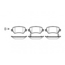 Колодка гальм. диск. OPEL ASTRA G задн. (вир-во REMSA)