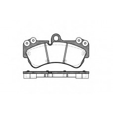 Колодка гальм. диск. PORSCHE, VW CAYENNE (955), TOUAREG (7LA, 7L6, 7L7), передн. (вир-во REMSA)