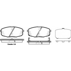 Колодка гальм. диск. HYUNDAI i30, KIA CEE D передн. (вир-во REMSA)