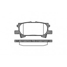 Колодка гальм. диск. LEXUS RX, задн. (вир-во REMSA)