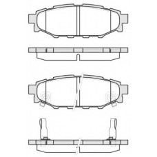 Колодка гальм. диск. SUBARU LEGACY 2.0 2.5 03-, OUTBACK 2.5 03- задн. (вир-во REMSA)