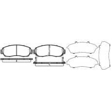 Колодка гальм. диск. HONDA CR-V передн. (вир-во REMSA)